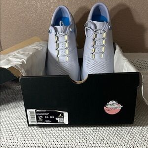 Nike Air Jordan ADG4 size 12 Golf Shoes - football grey/university blue